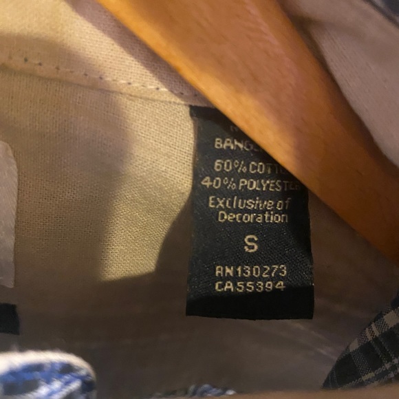 Wrangler men's plaid short-sleeve button-down size S - Picture 3 of 4